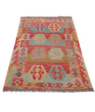 Maimana-Kilim 3'2'' X 5'3'' Hand-Knotted Wool Kilim 3'2'' x 5'3'' (95 X 158) / Multi / Multi