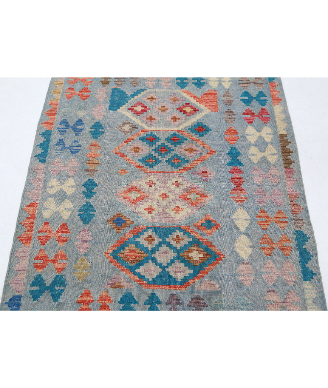 Maimana-Kilim 3'4'' X 4'10'' Hand-Knotted Wool Kilim 3'4'' x 4'10'' (100 X 145) / Multi / Multi