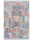 Maimana-Kilim 3'4'' X 4'10'' Hand-Knotted Wool Kilim 3'4'' x 4'10'' (100 X 145) / Multi / Multi