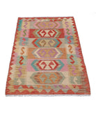 Maimana-Kilim 2'8'' X 4'2'' Hand-Knotted Wool Kilim 2'8'' x 4'2'' (80 X 125) / Multi / Multi