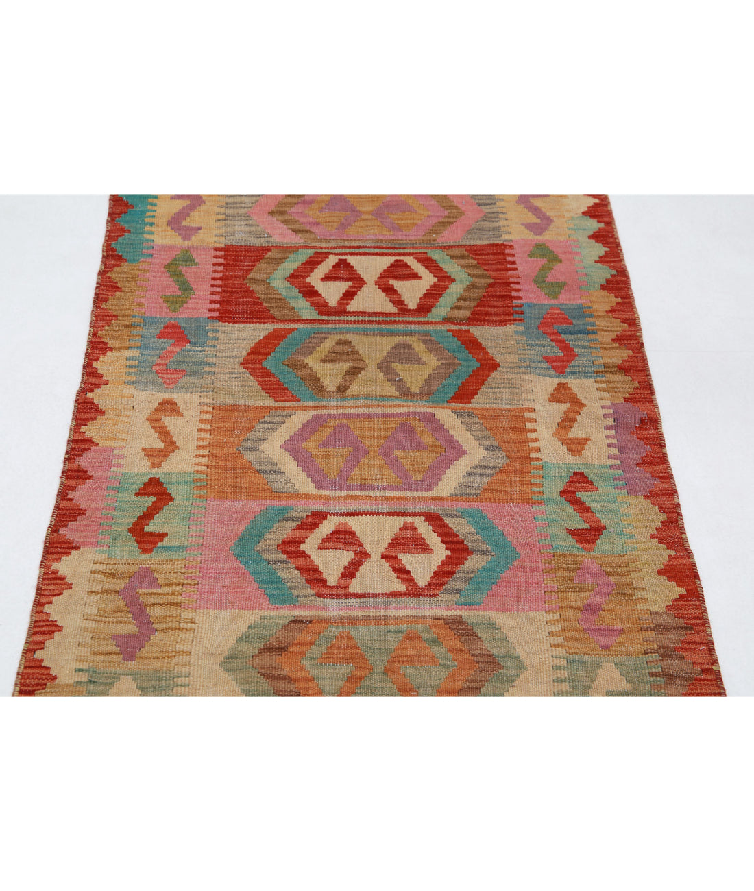 Maimana-Kilim 2'8'' X 4'2'' Hand-Knotted Wool Kilim 2'8'' x 4'2'' (80 X 125) / Multi / Multi