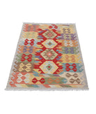 Maimana-Kilim 2'8'' X 4'1'' Hand-Knotted Wool Kilim 2'8'' x 4'1'' (80 X 123) / Multi / Multi