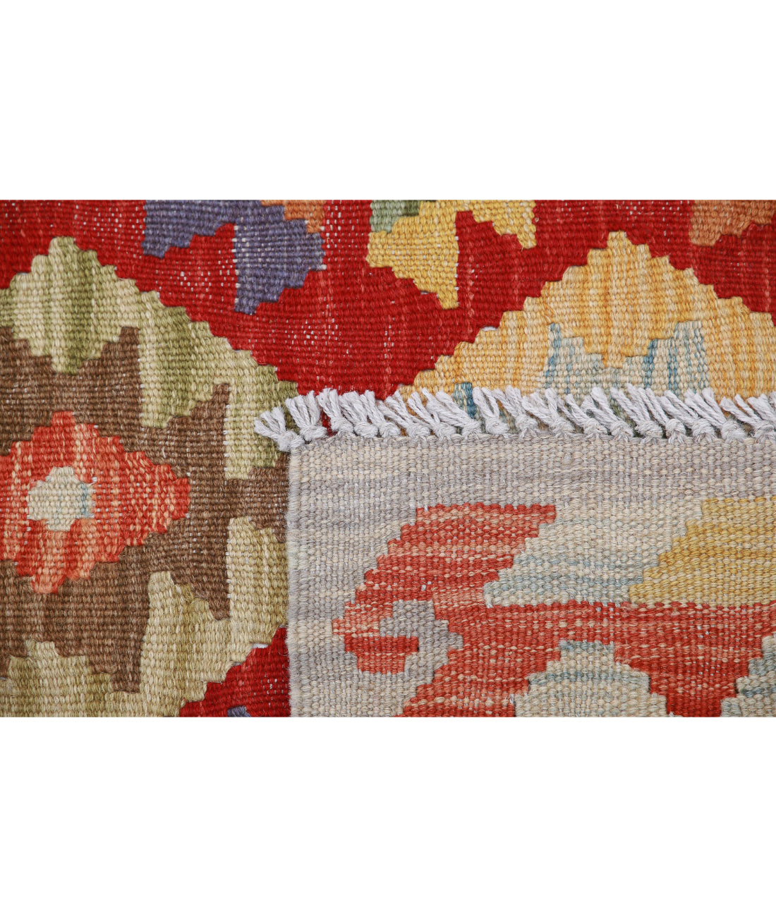 Maimana-Kilim 2'8'' X 4'1'' Hand-Knotted Wool Kilim 2'8'' x 4'1'' (80 X 123) / Multi / Multi