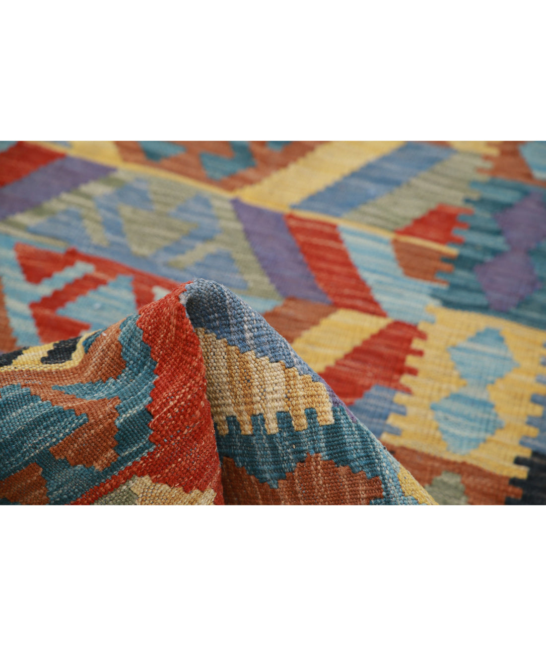 Maimana-Kilim 2'6'' X 4'2'' Hand-Knotted Wool Kilim 2'6'' x 4'2'' (75 X 125) / Multi / Multi