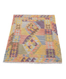 Maimana-Kilim 2'8'' X 3'10'' Hand-Knotted Wool Kilim 2'8'' x 3'10'' (80 X 115) / Multi / Multi