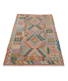 Maimana-Kilim 3'3'' X 5'2'' Hand-Knotted Wool Kilim 3'3'' x 5'2'' (98 X 155) / Multi / Multi