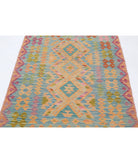 Maimana-Kilim 3'3'' X 4'11'' Hand-Knotted Wool Kilim 3'3'' x 4'11'' (98 X 148) / Blue / Blue