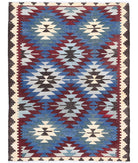 Maimana-Kilim 3'5'' X 4'6'' Hand-Knotted Wool Kilim 3'5'' x 4'6'' (103 X 135) / Multi / Multi