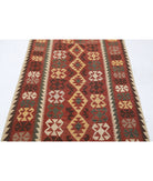 Maimana-Kilim 3'8'' X 5'5'' Hand-Knotted Wool Kilim 3'8'' x 5'5'' (110 X 163) / Rust / Rust