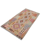 Maimana-Kilim 3'3'' X 6'3'' Hand-Knotted Wool Kilim 3'3'' x 6'3'' (98 X 188) / Multi / Multi