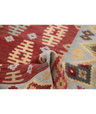 Maimana-Kilim 3'9'' X 6'1'' Hand-Knotted Wool Kilim 3'9'' x 6'1'' (113 X 183) / Rust / Grey