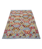 Maimana-Kilim 3'10'' X 6'0'' Hand-Knotted Wool Kilim 3'10'' x 6'0'' (115 X 180) / Multi / Multi