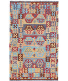 Maimana-Kilim 3'8'' X 5'8'' Hand-Knotted Wool Kilim 3'8'' x 5'8'' (110 X 170) / Multi / Multi