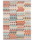 Maimana-Kilim 4'1'' X 5'8'' Hand-Knotted Wool Kilim 4'1'' x 5'8'' (123 X 170) / Multi / Multi