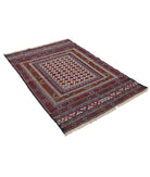 Maliki-Kilim 3'8'' X 5'6'' Hand-Woven Wool Kilim 3'8'' x 5'6'' (110 X 165) / Multi / Multi