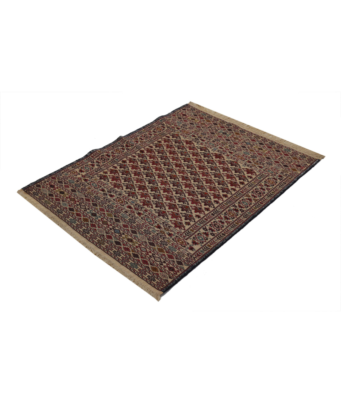 Maliki-Kilim 2'11'' X 4'2'' Hand-Woven Wool Kilim 2'11'' x 4'2'' (88 X 125) / Multi / Multi