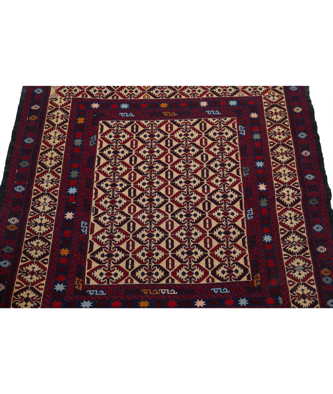 Maliki-Kilim 3'0'' X 4'3'' Hand-Woven Wool Kilim 3'0'' x 4'3'' (90 X 128) / Multi / Multi