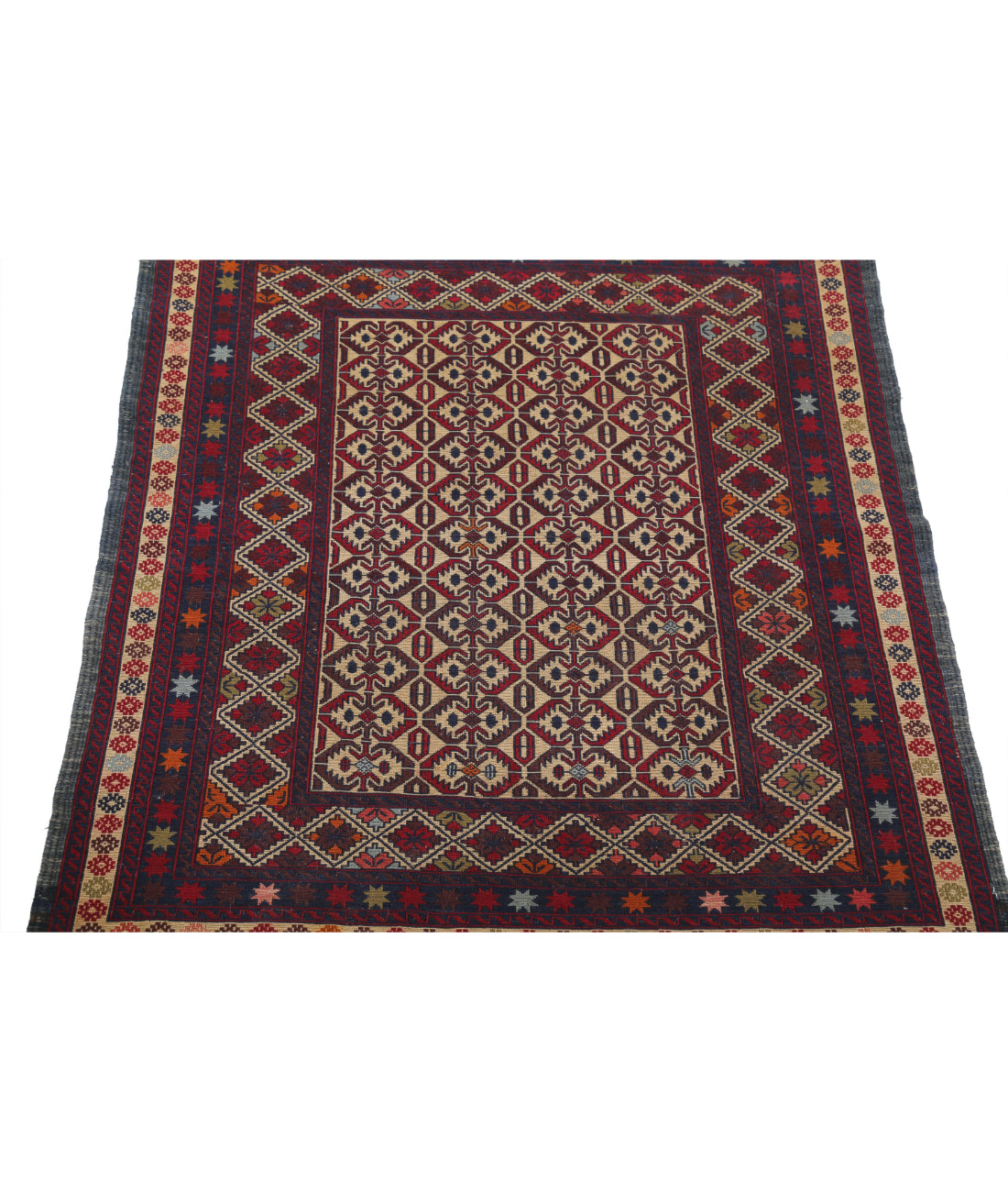 Maliki-Kilim 3'0'' X 4'6'' Hand-Woven Wool Kilim 3'0'' x 4'6'' (90 X 135) / Multi / Multi