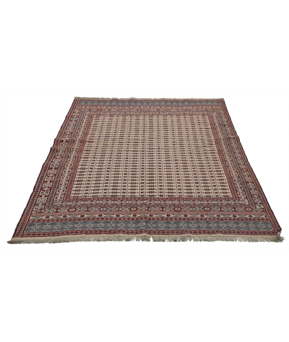 Maliki-Kilim 4'7'' X 6'2'' Hand-Woven Wool Kilim 4'7'' x 6'2'' (138 X 185) / Multi / Multi