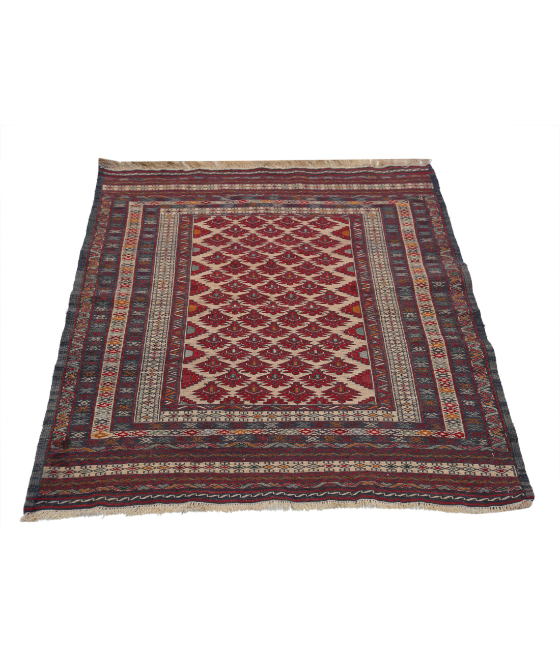 Maliki-Kilim 3'1'' X 4'10'' Hand-Woven Wool Kilim 3'1'' x 4'10'' (93 X 145) / Multi / Multi