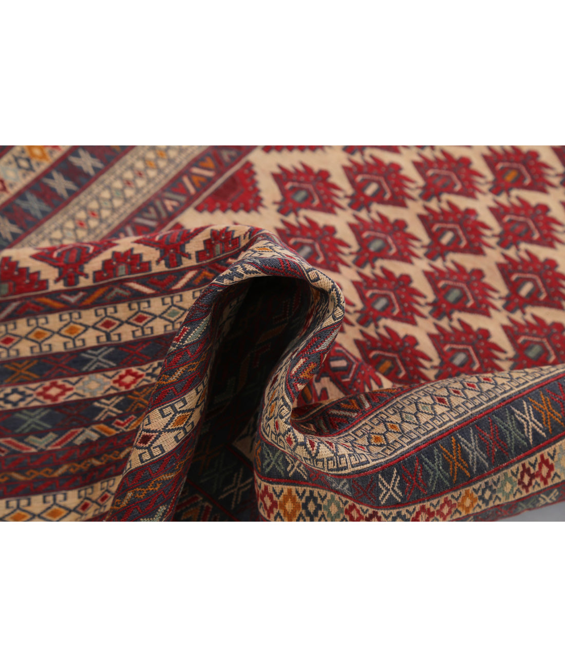 Maliki-Kilim 3'1'' X 4'10'' Hand-Woven Wool Kilim 3'1'' x 4'10'' (93 X 145) / Multi / Multi