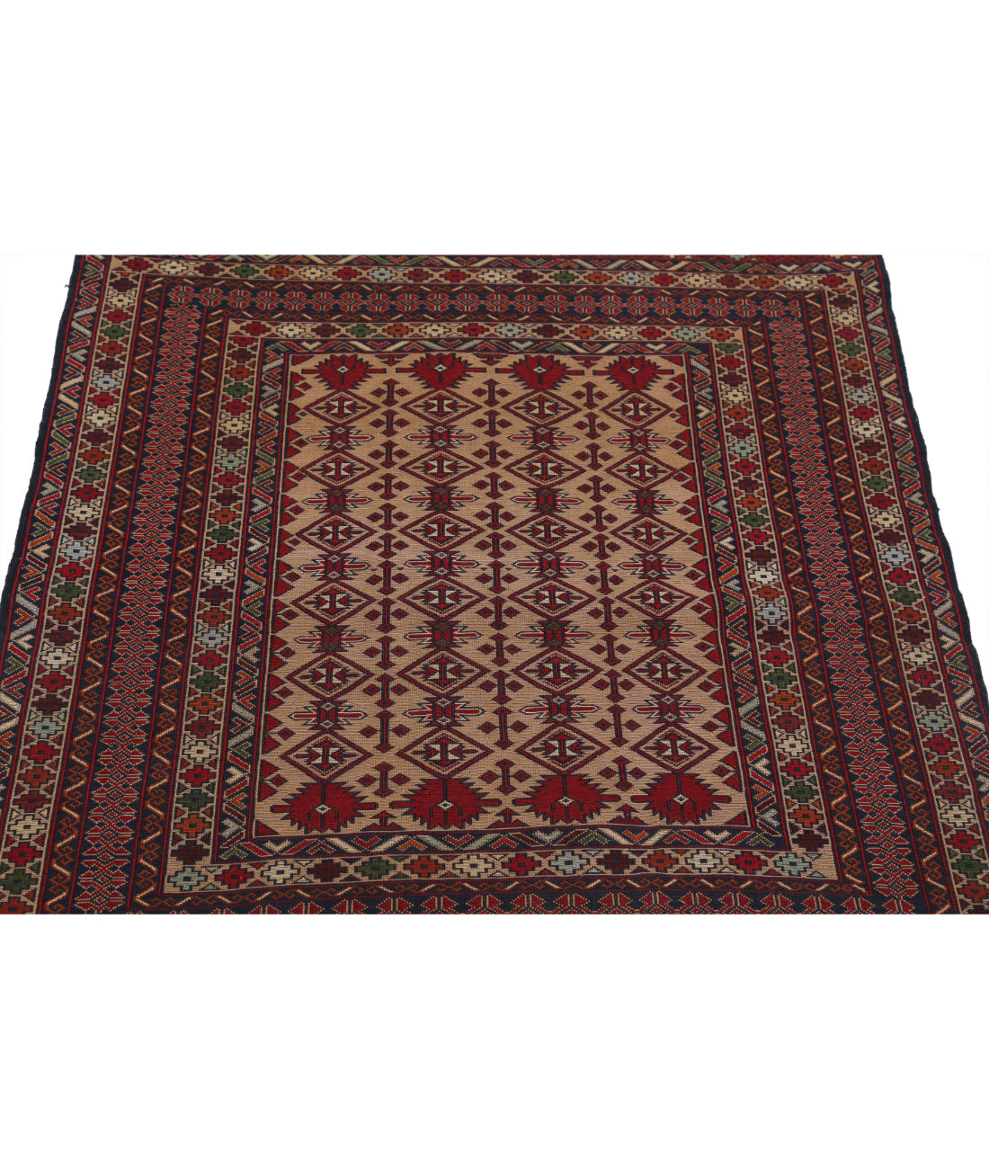 Maliki-Kilim 3'1'' X 4'7'' Hand-Woven Wool Kilim 3'1'' x 4'7'' (93 X 138) / Multi / Multi