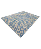 Modern-Kilim 7'11'' X 10'9'' Hand-Knotted Wool Kilim 7'11'' x 10'9'' (238 X 323) / Blue / Blue