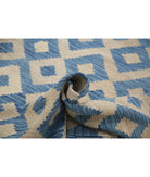 Modern-Kilim 7'11'' X 10'9'' Hand-Knotted Wool Kilim 7'11'' x 10'9'' (238 X 323) / Blue / Blue