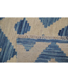 Modern-Kilim 7'11'' X 10'9'' Hand-Knotted Wool Kilim 7'11'' x 10'9'' (238 X 323) / Blue / Blue