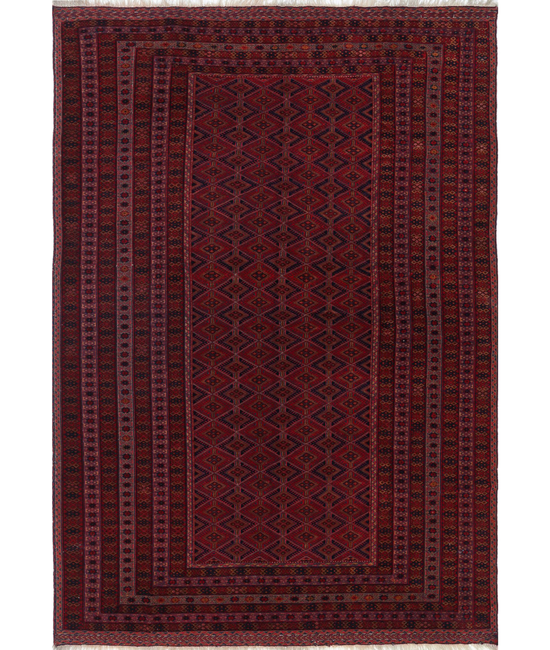 Nakhunak 6'5'' X 9'3'' Hand-Woven Wool Kilim 6'5'' x 9'3'' (193 X 278) / Multi / Multi