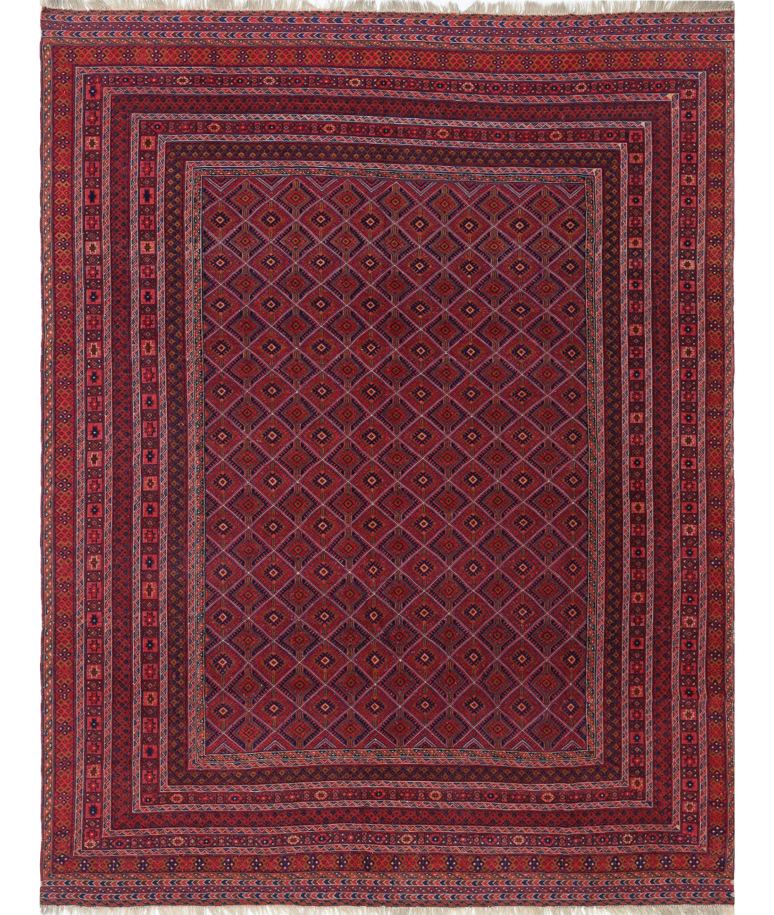 Nakhunak 7'0'' X 9'0'' Hand-Woven Wool Kilim 7'0'' x 9'0'' (210 X 270) / Multi / Multi