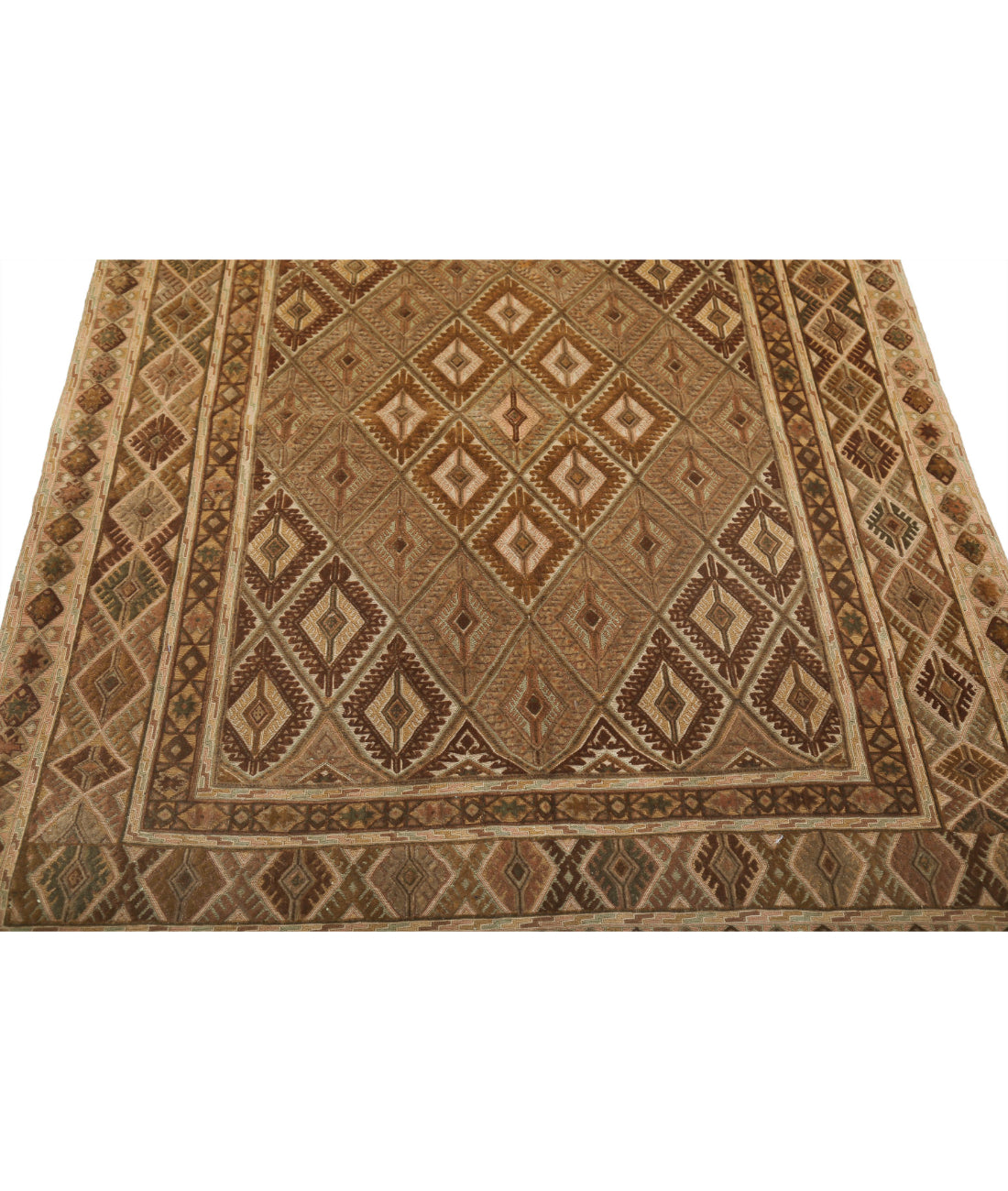 Nakhunak 5'0'' X 6'0'' Hand-Woven Wool Kilim 5'0'' x 6'0'' (150 X 180) / Multi / Multi