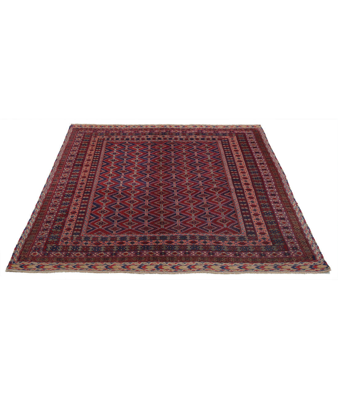 Nakhunak 5'0'' X 5'10'' Hand-Woven Wool Kilim 5'0'' x 5'10'' (150 X 175) / Multi / Multi