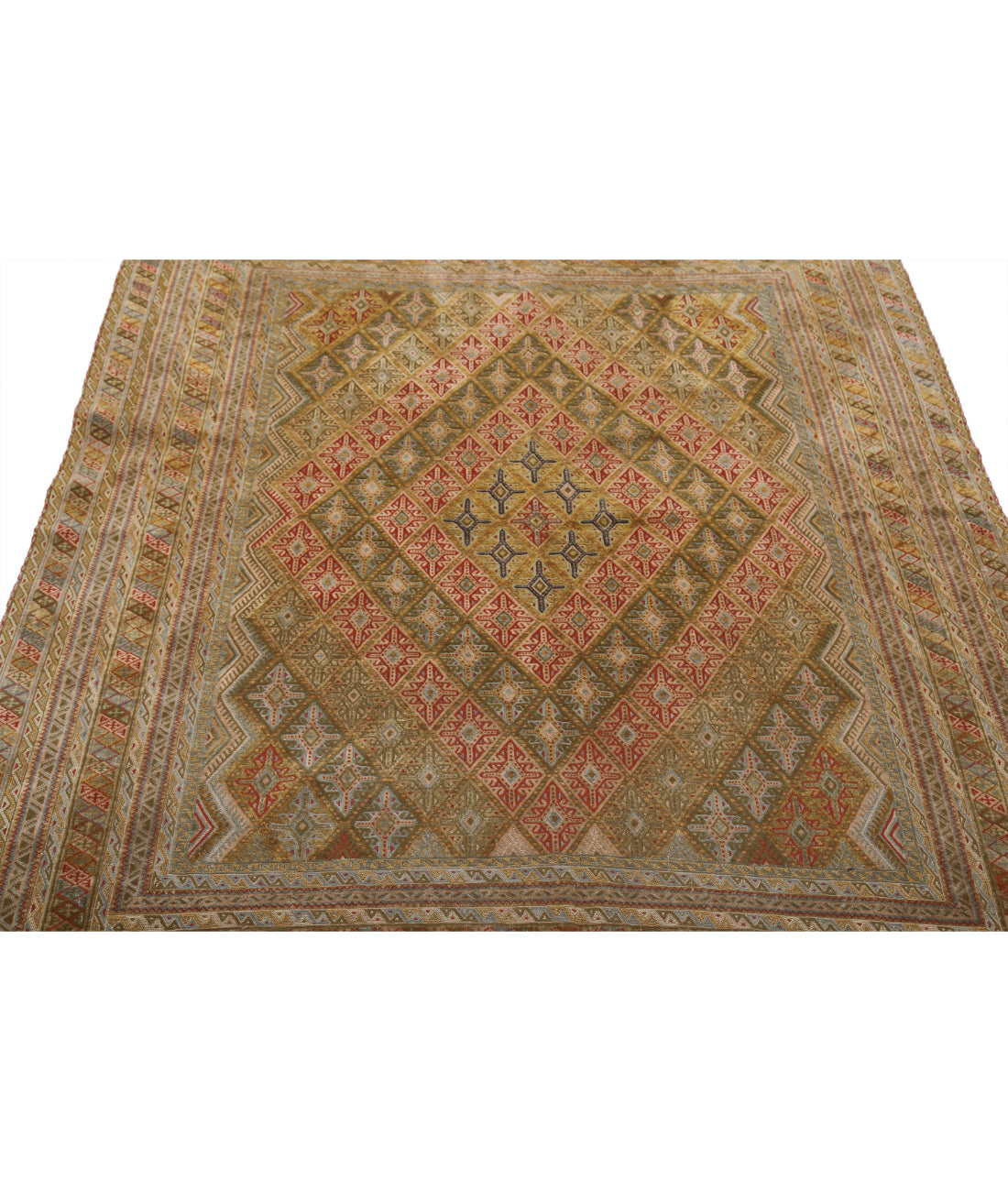 Nakhunak 4'10'' X 5'11'' Hand-Woven Wool Kilim 4'10'' x 5'11'' (145 X 178) / Multi / Multi