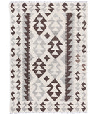 Natural-Kilim 2'9'' X 3'10'' Hand-Knotted Wool Kilim 2'9'' x 3'10'' (83 X 115) / Ivory / Taupe