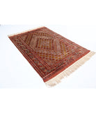 Silk-Tane 4'9'' X 6'9'' Hand-Knotted Silk Rug 4'9'' x 6'9'' (143 X 203) / Rust / Red