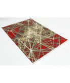 Dhanak 4'0'' X 5'9'' Power-Loomed Wool Rug 4'0'' x 5'9'' (120 X 173) / Red / Gold