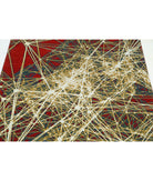 Dhanak 4'0'' X 5'9'' Power-Loomed Wool Rug 4'0'' x 5'9'' (120 X 173) / Red / Gold
