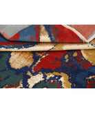 Dhanak 4'0'' X 5'10'' Power-Loomed Wool Rug 4'0'' x 5'10'' (120 X 175) / Blue / Red