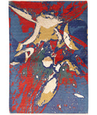 Dhanak 4'0'' X 5'10'' Power-Loomed Wool Rug 4'0'' x 5'10'' (120 X 175) / Blue / Red