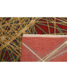 Dhanak 4'0'' X 5'10'' Power-Loomed Wool-Bamboo Silk Rug 4'0'' x 5'10'' (120 X 175) / Red / Gold