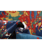Dhanak 3'11'' X 6'1'' Power-Loomed Wool-Bamboo Silk Rug 3'11'' x 6'1'' (118 X 183) / Blue / Red