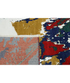 Dhanak 3'11'' X 5'10'' Power-Loomed Wool-Bamboo Silk Rug 3'11'' x 5'10'' (118 X 175) / Blue / Red