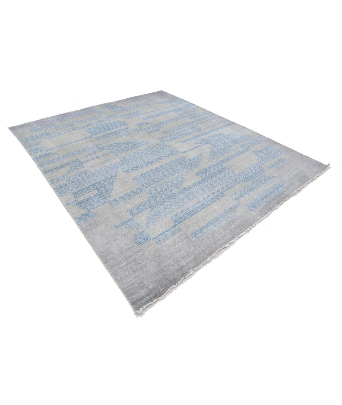 Power Loomed Ella Wool Rug 7' 9" X 9' 1" 7' 9" X 9' 1" (236 X 277) / Green / Blue