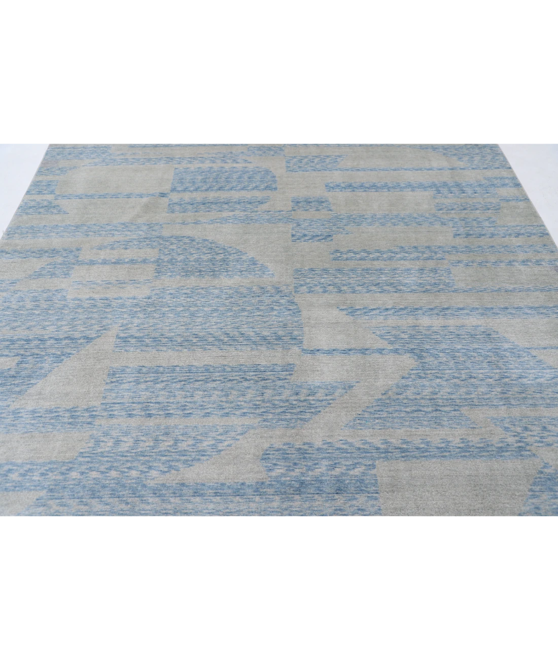 Power Loomed Ella Wool Rug 7' 9" X 9' 1" 7' 9" X 9' 1" (236 X 277) / Green / Blue