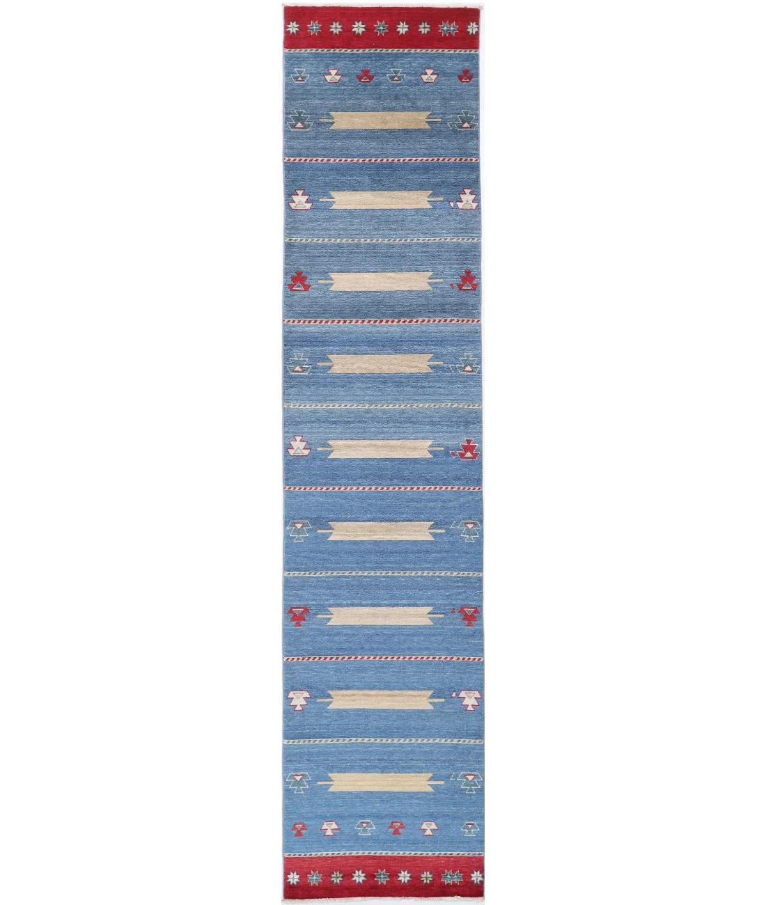 Power Loomed Ella Wool Rug 2' 5" X 12' 0" 2' 5" X 12' 0" (74 X 366) / Blue / Blue