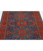 Gulshan 3'10'' X 6'0'' Power-Loomed Wool-Bamboo Silk Rug 3'10'' x 6'0'' (115 X 180) / Blue / Red