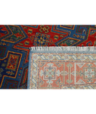 Gulshan 3'10'' X 6'0'' Power-Loomed Wool-Bamboo Silk Rug 3'10'' x 6'0'' (115 X 180) / Blue / Red