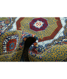 Gulshan 3'10'' X 6'0'' Power-Loomed Wool-Bamboo Silk Rug 3'10'' x 6'0'' (115 X 180) / Blue / Gold