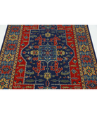 Gulshan 3'10'' X 6'1'' Power-Loomed Wool-Bamboo Silk Rug 3'10'' x 6'1'' (115 X 183) / Red / Blue